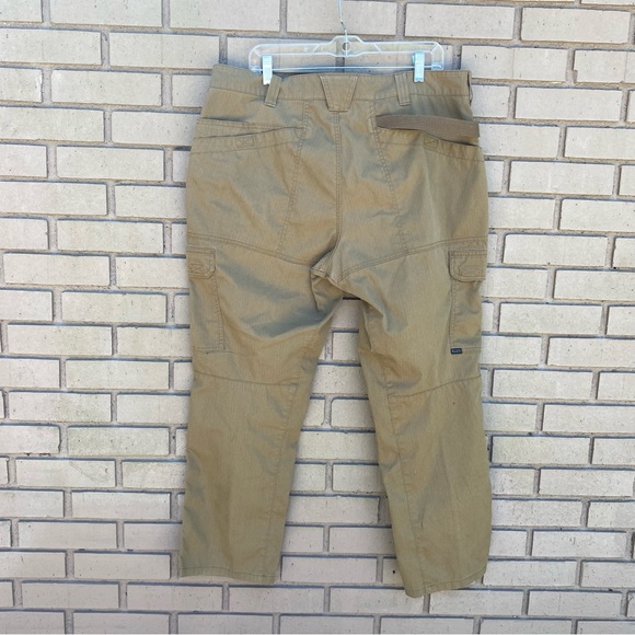 5.11 Tactical Pants Mens Size 38X 30 Brown Khaki Cargo‎ Ripstop Pants Workwear - Picture 6 of 6